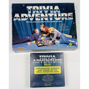 VTG Pressman TRIVIA ADVENTURE Quiz Board Game & Plus Supplementary Set 2000 2099